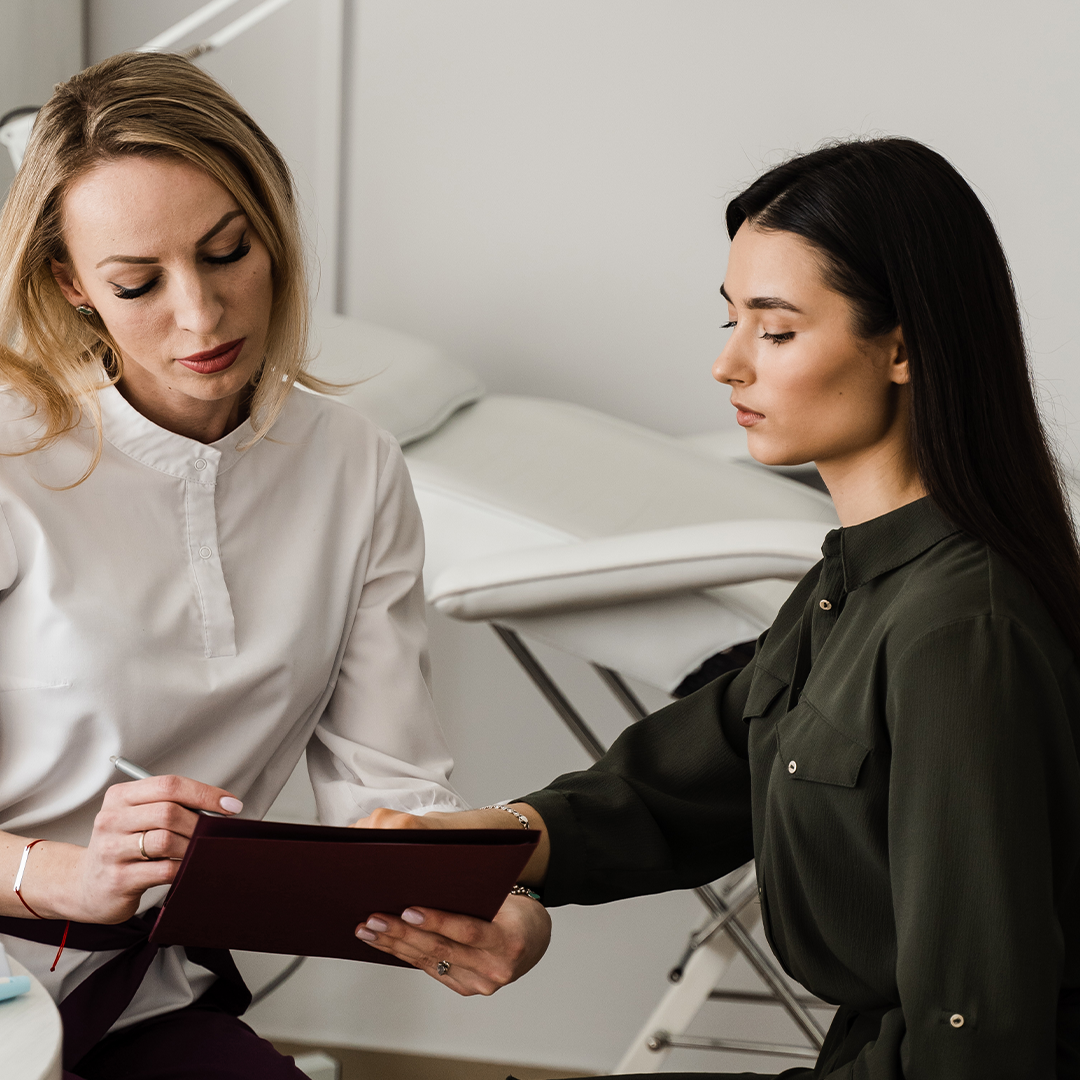 An eyebrow tattoo consultation service is a personalized session where a client discusses their expectations, preferences, and suitability for an eyebrow tattoo with a trained professional.
